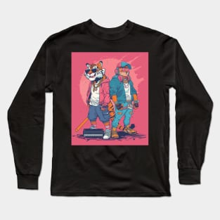 The Irresistible Charm of Calvin and Hobbes Long Sleeve T-Shirt